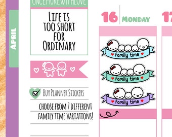 Munchkins - Family Time Planner Stickers (M07)