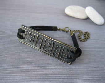 Bracelet men birthday gift mens bracelet for husband anniversary gift|for|him Mens bracelet leather celtic bracelet for dad birthday gift