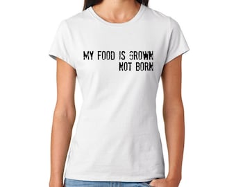 Vegan tee shirt, Cruelty free world, vegan shirt,animal rights shirt,vegan clothing,vegan top,vegan power,vegan fashion