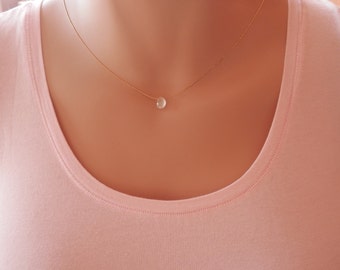 moonstone necklace gold dainty pendant necklace moon necklace dainty necklace gold drop necklace moonstone jewelry genuine moonstone pendant