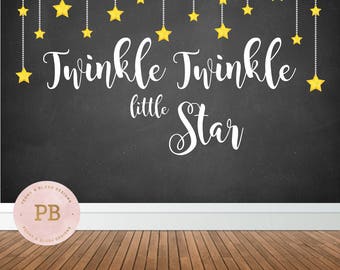 digital twinkle twinkle little star backdrop first birthday backdrop baby shower backdrop chalkboard - Chalkboard Decor digital twinkle twinkle little star backdrop first birthday backdrop baby shower backdrop chalkboard - Chalkboard Decor