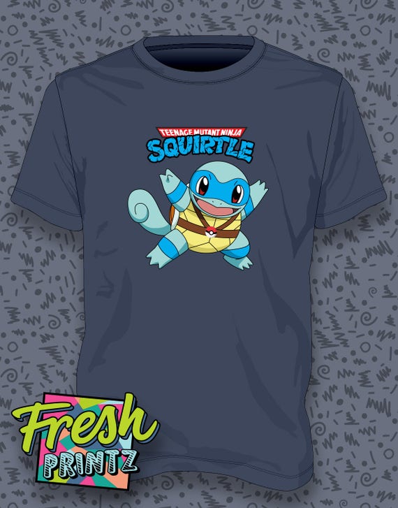 Teenage Mutant Ninja Squirtle Fan Inspired T Shirt