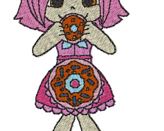 Donatina Shopkin Shoppie Embroidery Design
