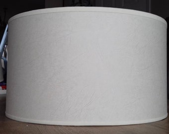 Made to order parchment drum lampshade cylinder bespoke natural