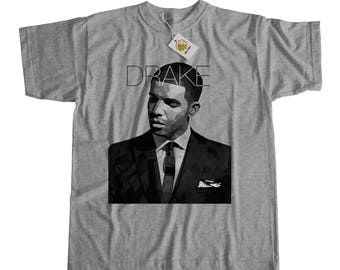 Drake Shirt Grey Or White Unisex | Drake Tshirt Drake T-shirt Drake tee Drake top Drake logo Drake Fan shirt gift for drake fan drake face