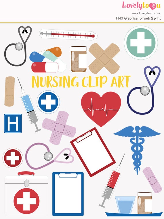 Download Nursing clip art set hospital healthcare nurse and doctor