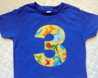 Dinosaur Birthday Shirt- Boys Dinosaur Shirt- 3 Year Old Birthday Shirt, Two Year Old shirt- Four Year old shirt- Dinousaur Shirt- 4 year