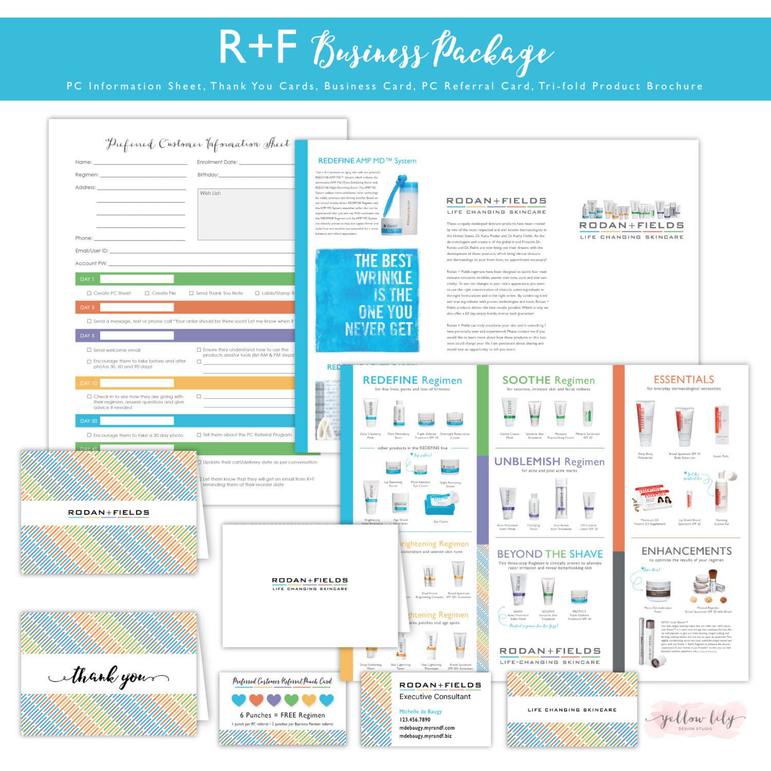 Rodan and Fields Business Kit Preferred by YellowLilyDesigns