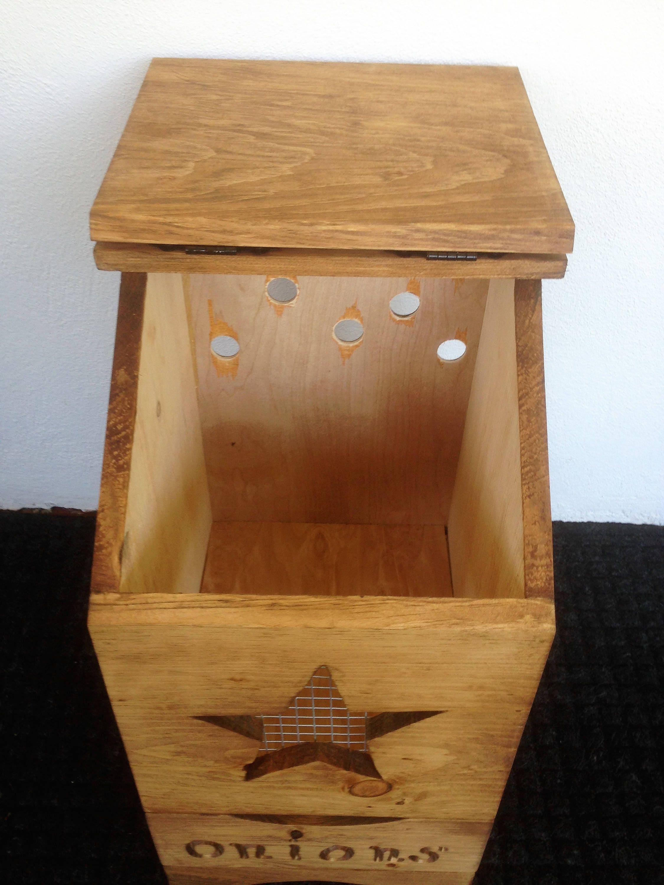 Potato Bin, Potato and Onion Bin, Vegetable Bin, Farmhouse Decor