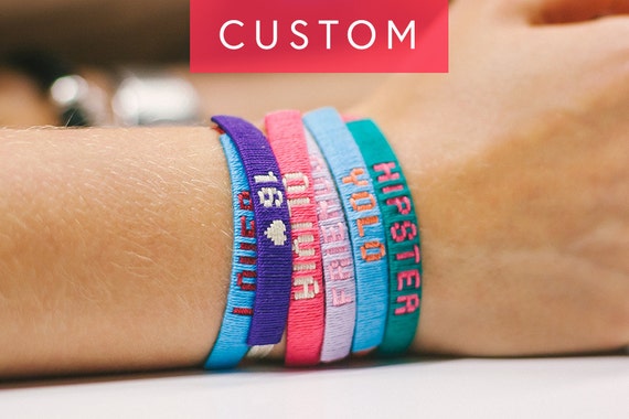 CLASSIC Personalized friendship bracelets by FriendlyBracelets