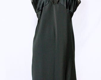 Vintage Slip Wacoal NOS Black Full Slip Size 38