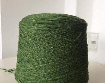 Tweed Yarn, Soft Donegal Tweed Yarn, Merino Wool, Yarn On Cone per 100 gr, Knitting Yarn, Machine and Hand knitting, Knollyarns