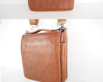Leather Satchel Bag,Small Leather Bag,Brown Leather Satchel,Leather ipad mini bag,leather handbag,small leather vertical bag,crossbody bag