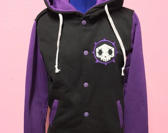 Sombra Overwatch Inspired Varsity Hoodie Jacket