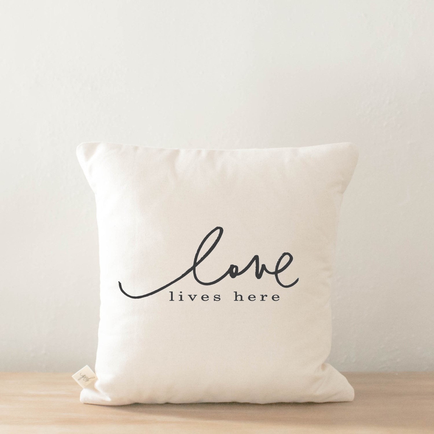 lives love calligraphy here decor Here Love Pillow Throw Lives home calligraphy