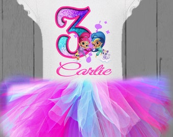 Shimmer and Shine Tutu - Shimmer and Shine Birthday Tutu