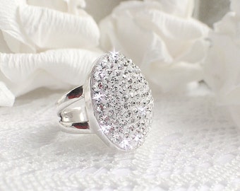 crystal clear swarovski crystal ring sterling silver swarovski crystal split shank bella ring - Twilight Wedding Ring crystal clear swarovski crystal ring sterling silver swarovski crystal split shank bella ring - Twilight Wedding Ring