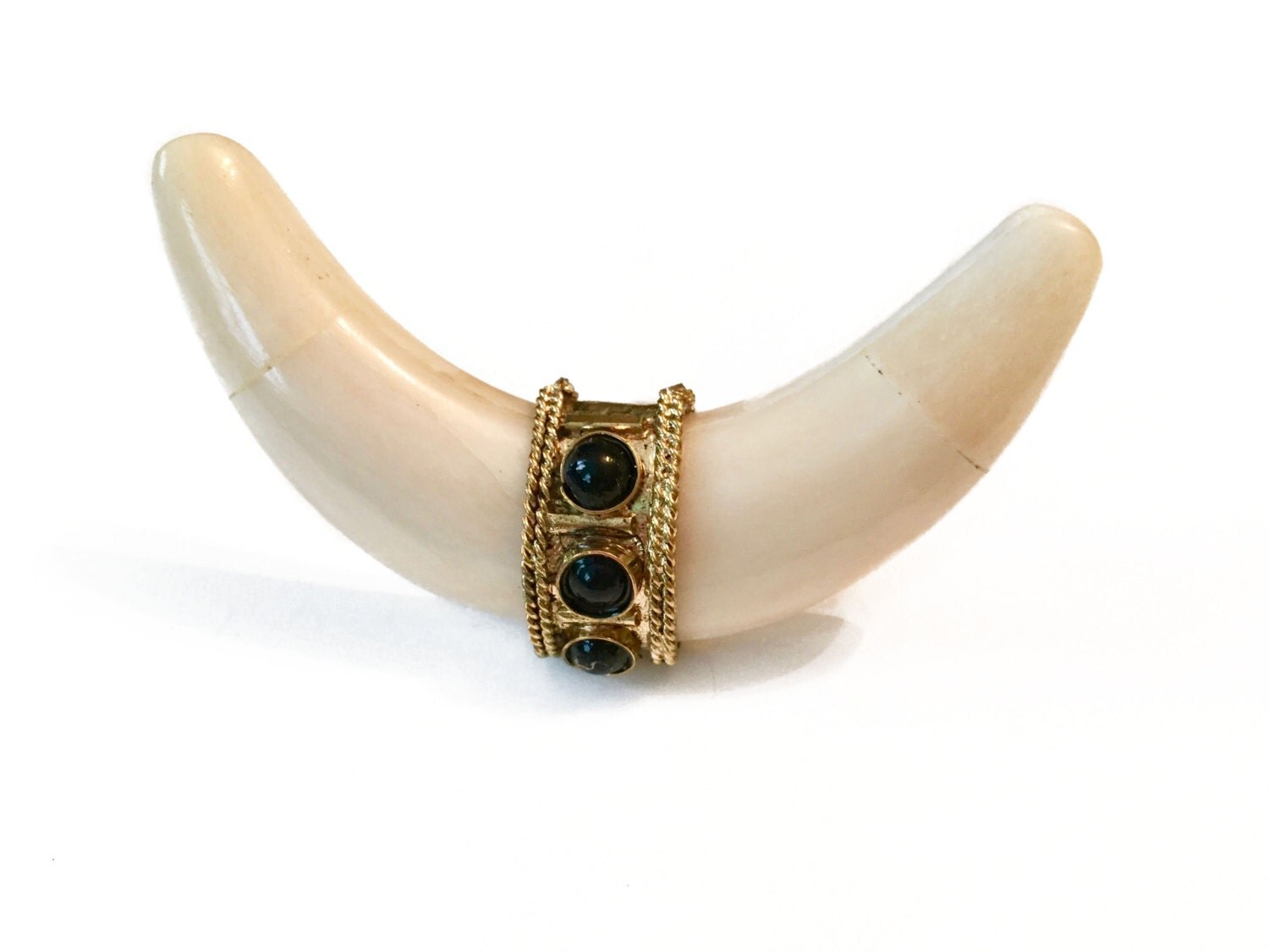 Horn Ring Double Pointed Horn Double Point Horn Ring Statement