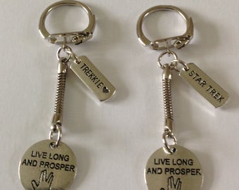 NEW Star Trek inspired keyrings/bag charms