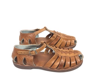 Size 11 - Leather Huaraches Sandals - Vintage - Mens US Size 11 Shoes