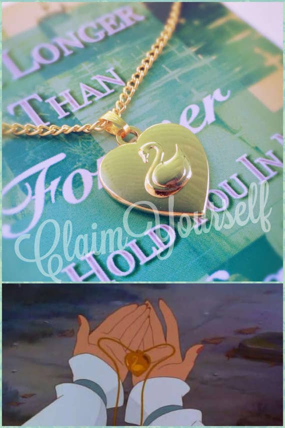 the swan princess inspired odette necklace gold plated 18k the swan princess inspired odette necklace gold plated 18k