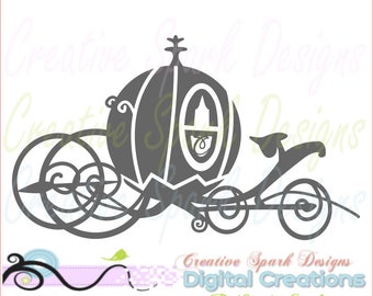 Cinderella carriage svg | Etsy