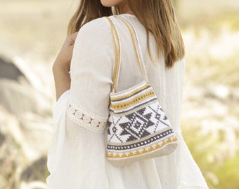 Crochet shopping bag, hand made bag, cotton bag, crochet summer bag.