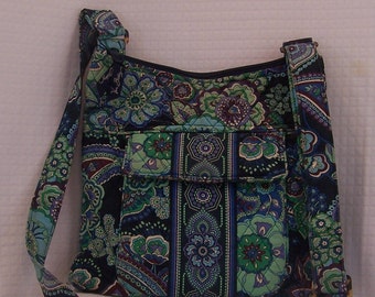 vera bradley java blue crossbody