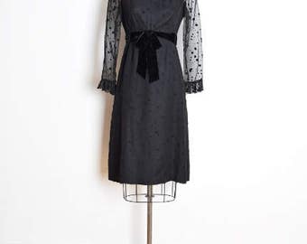 vintage 60s dress, dolly mod dress, kinderwhore dress, black dress, 60s clothing, ruffle dress, tuxedo dress, babydoll lolita, goth dress