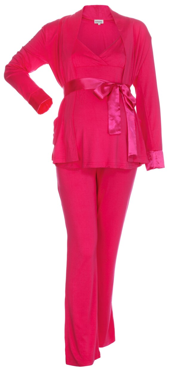 Nursing Pajamas 3 piece set Great ADD to your Hospital Bag