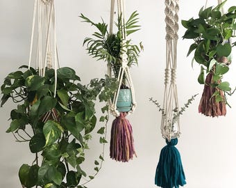 Macrame plant hanger, Macrame air planter, Modern macrame, Macrame terrarium, Cactus and plants, Boho Montreal, Macrame montreal, Bohemian
