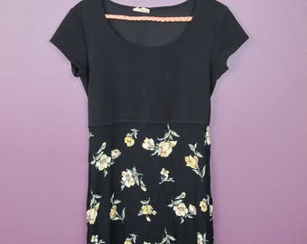 Reworked Vintage Floral Babydoll Dress