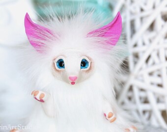Leaf Fox - fantasy art toy OOAK doll different colors
