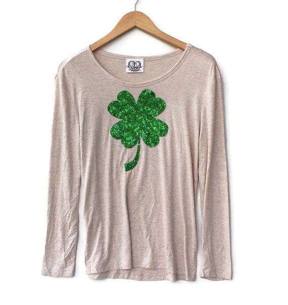 sequin shamrock shirt