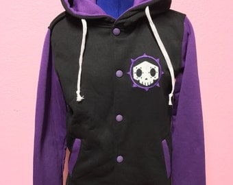Sombra Overwatch Inspired Varsity Hoodie Jacket