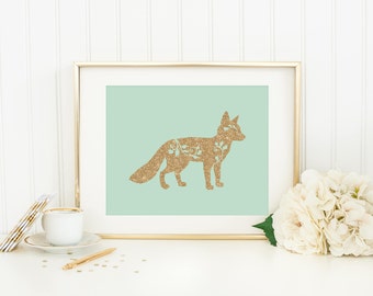 Fox Wall Art fox print printable woodland nursery fox wall art decor fox Fox Wall Art fox print printable woodland nursery fox wall art decor fox
