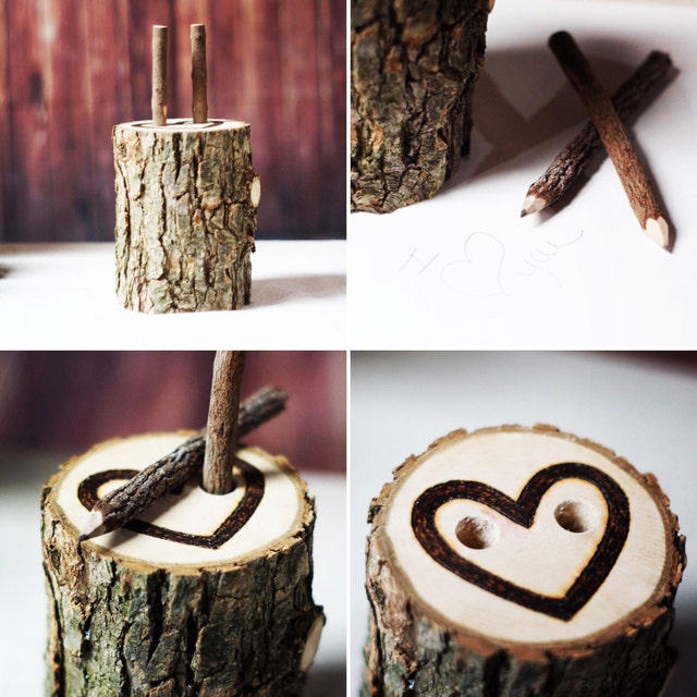 Reclaimed Wood Log Rustic Home Decor Gift & by GFTWoodcraft