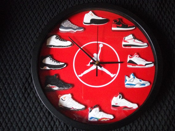 Michael Jordan Wall Clock Shoes 3D 29cm by StayAwesomeStore