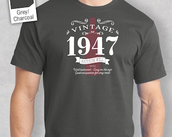 70th Birthday, 1947 Birthday, 70th Birthday Gift, 70th Birthday Idea for 1947 Birthday, 70th, Birthday Shirt, 70 Birthday!