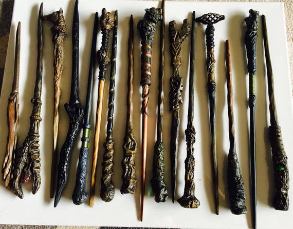 The Wand Chooses The Wizard Hand Carved Magic Fantasy Style