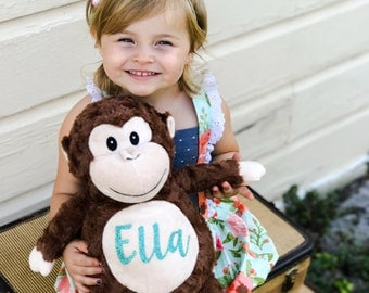 personalized stuffed monkey