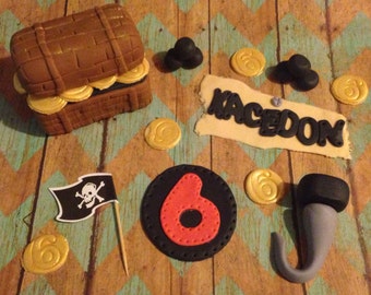 Pirate Cake Topper Kit
