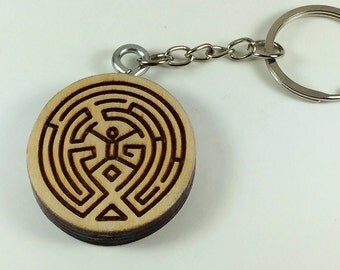 Keychain Medallion series tv WESTWORLD labyrinth MAZE keyring