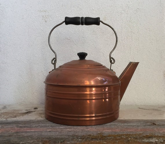 Farmhouse Tea Kettle Vintage Copper Tea Kettle