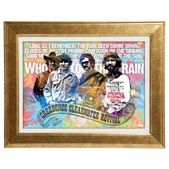 Creedence Clearwater Revival Framed Poster Who'll stop