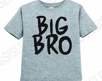 Big Brother Blockletter Shirt/Big Brother Shirt/Pregnancy Announcement/Big Bro/New Parents/Little Brother/Announcements