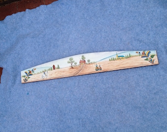 Door Crown with primitive Swedish scene