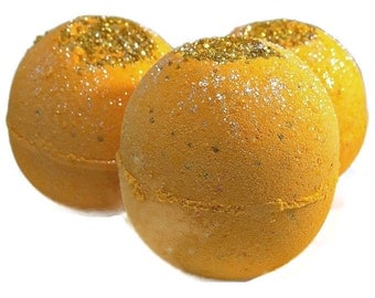 Mimosa Bath Bomb - Relaxing Bath Fizzy - Handmade Bath Bomb - Fruity Bath Bomb - Fragrant Bath Bomb - Scented Bath Fizzy - Foaming Bath Bomb