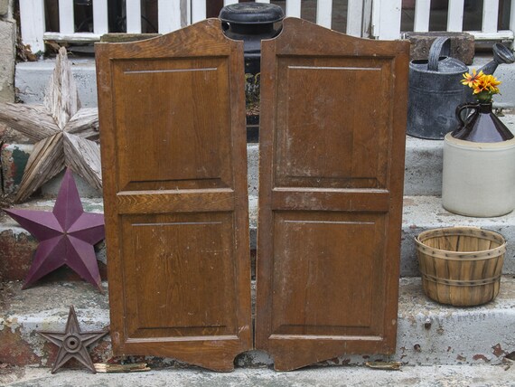 Vintage Saloon Shutter Doors Antique Shutters Swinging Doors Paneled Vintage Saloon Shutter Doors Antique Shutters Swinging Doors Paneled Cafe Doors Old Western Bar Doors Louvered Shutter Doors Hardware Hinges from ... - Vintage Saloon Shutter Doors Antique Shutters Swinging Doors Paneled