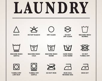 laundry signs explained